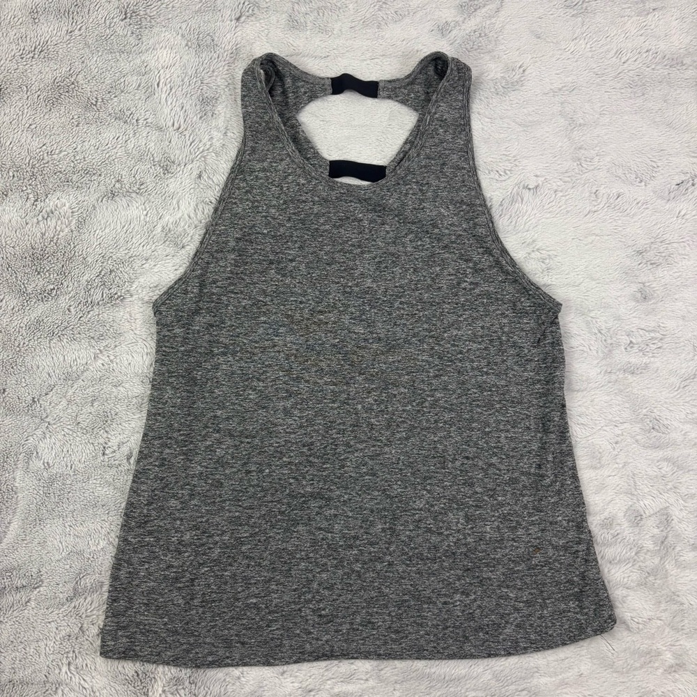 Beyond Yoga Gray Sleeveless Crop Tank Top